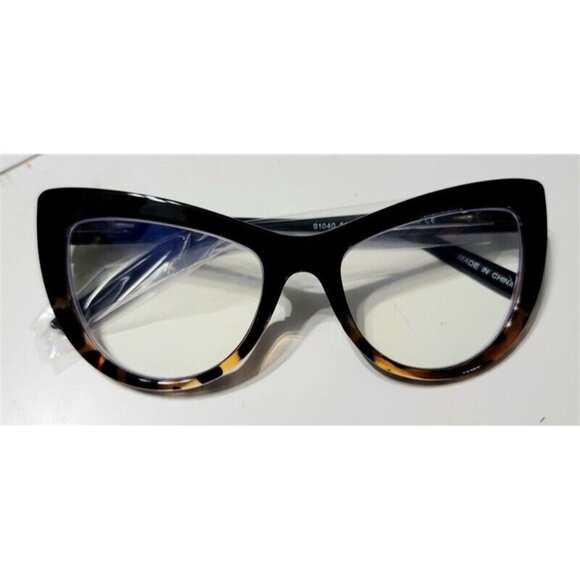 EyeKepper Black Tortoiseshell 1.5 Cat Eye Thick Reading Nerd Glasses 113256 - Picture 1 of 3